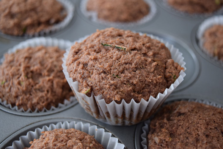 Muffins choco-zucchini